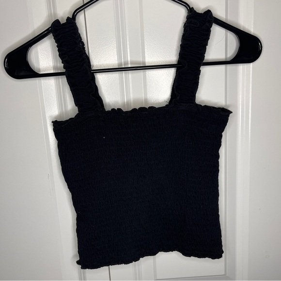 Guess Los Angeles Cotton Tube Top Size Small Crop Stretch Black Y2K Women Trendy - Picture 4 of 8